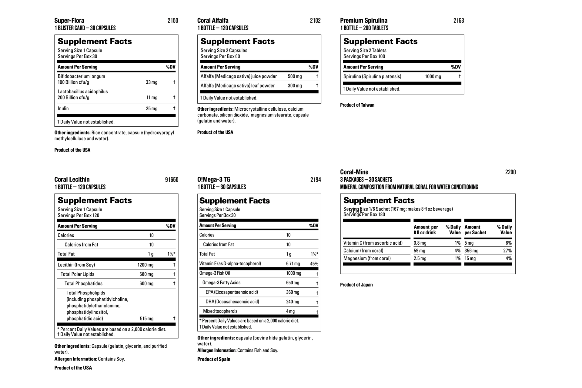 Supplement Label