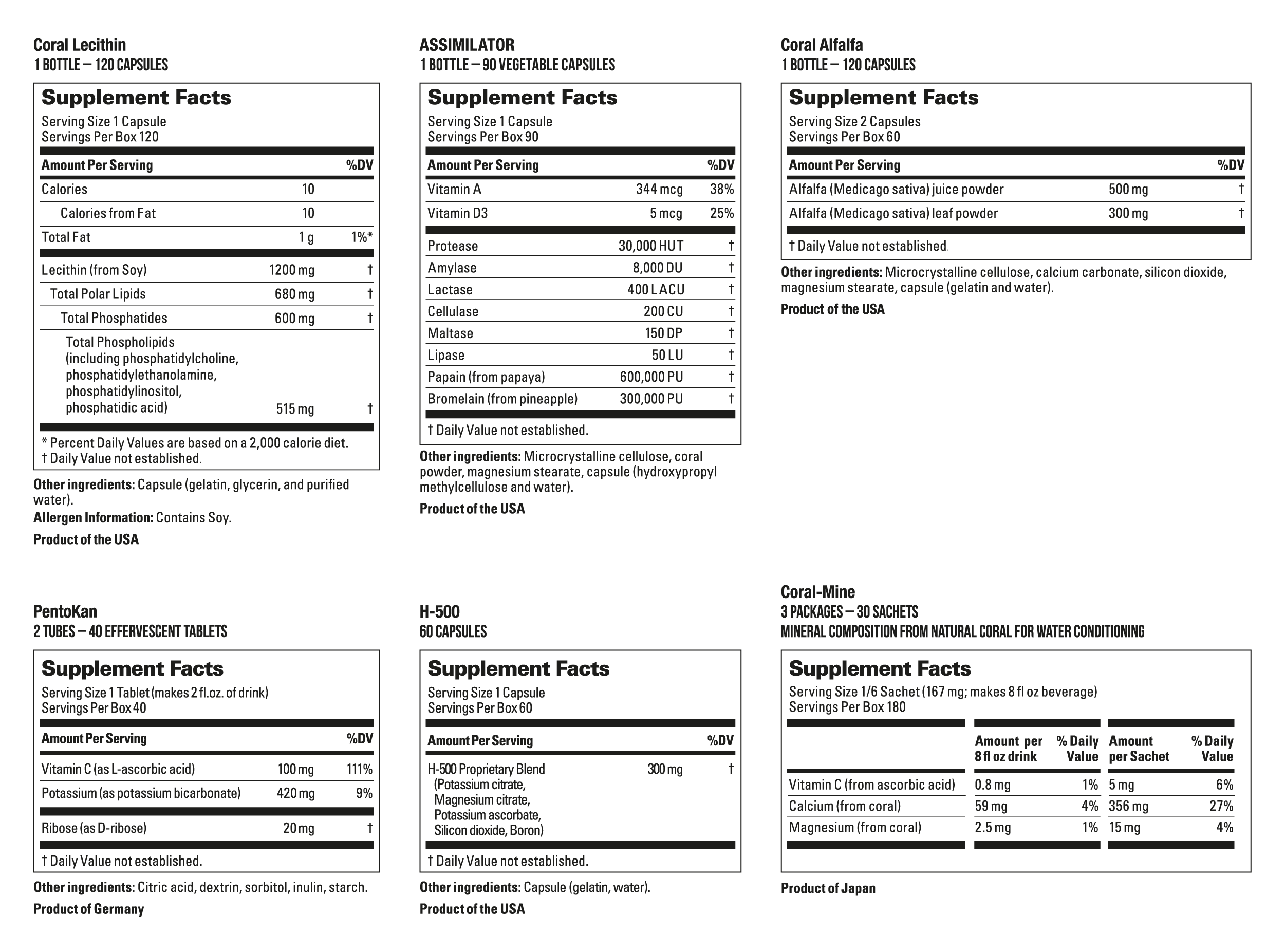 Supplement Label